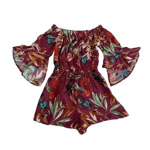 Express Tropical Romper size XS